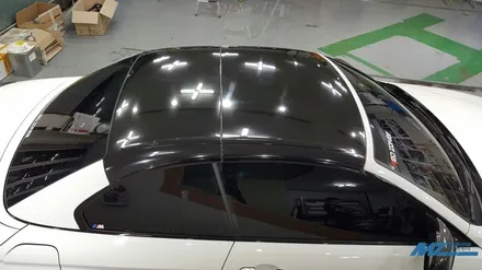 BMW 428i 루프스킨, 휠 도색, 흡기 그릴 랩핑 시공 - 원주루프스킨 / 원주시 무실동