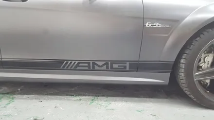 벤츠 C63 AMG 다크 그레이 전체 랩핑 - 원주 랩핑 / 원주시 무실동