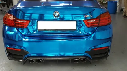 M4 블루 크롬 전체랩핑 새로운 변화 / 원주시 무실동