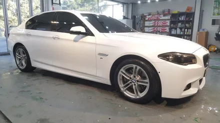 [원주] BMW 520D 블루색에서 화이트 전체 랩핑 / 원주시 무실동