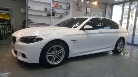 [원주] BMW 520D 블루색에서 화이트 전체 랩핑 / 원주시 무실동
