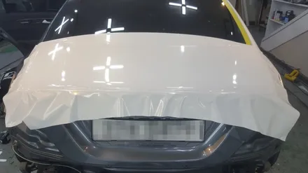 cls63 amg 화이트펄 전체랩핑 / 원주시 무실동
