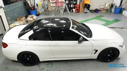 BMW 428i 루프스킨, 휠 도색, 흡기 그릴 랩핑 시공 - 원주루프스킨 / 원주시 무실동
