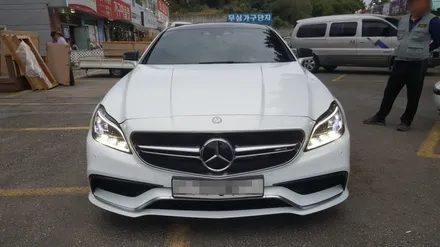 cls63 amg 화이트펄 전체랩핑 / 원주시 무실동