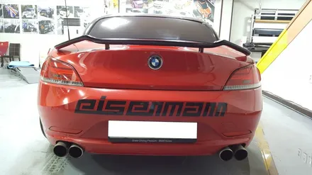[원주수입차랩핑] BMW Z4 커스텀데칼,스포일러 프론트립 부분랩핑- 모토자인 원주점 / 원주시 무실동