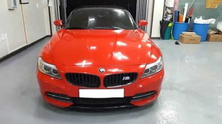 [원주수입차랩핑] BMW Z4 커스텀데칼,스포일러 프론트립 부분랩핑- 모토자인 원주점 / 원주시 무실동
