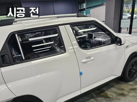 경기도광주티벡스 캐스퍼썬팅추천 솔라가드 베럴X 블박+보조배터리 시공 / 광주 송정동