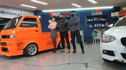 경기광주 뉴스마일 이아나 TV 촬영 BMW 118d 쉐보레 라보 루마  TNT 시공기 / 광주 송정동