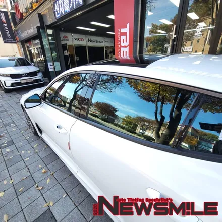 경기광주썬팅잘하는곳, 스팅어 차량 레이노 크로마9 전체 썬팅 재작업 / 광주 송정동