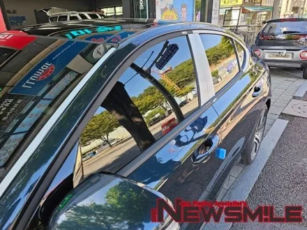 경기광주썬팅잘하는곳, 루마버텍스900, 블랙박스 아이나비 Qxd8000 로 진행한 제네시스 G70 / 광주 송정동