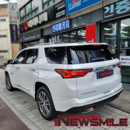 경기광주썬팅, 트래버스 차량 레이노 크로마7 썬팅, 블랙박스 장착 / 광주 송정동