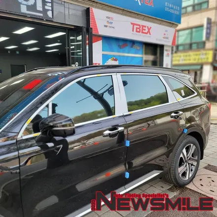 경기광주신차패키지, 쏘렌토 하이브리드 / 레이노 크로마9 썬팅 / 블박 만도z10 4채널 / 보조밧데리 설치 / 광주 송정동