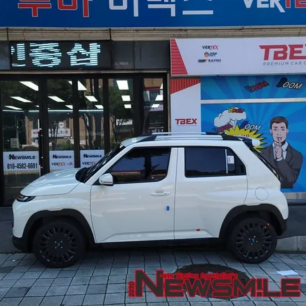 경기광주레이노썬팅, 캐스퍼 차량 레이노 R2 / 블랙박스 설치 / PPF 시공 / 광주 송정동