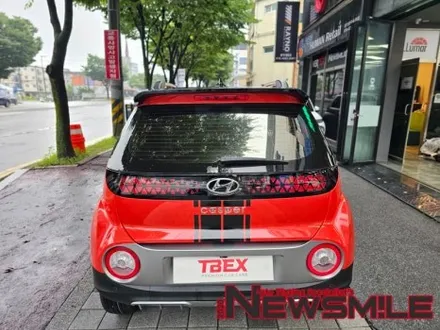 [경기광주신차패키지] 캐스퍼 썬팅 쏠라가드 베럴x, 맨해튼 스트라이프 쏠리드 블랙 데칼작업, 모비스 s500플러스 블랙박스, 살균램프작업 / 광주 송정동