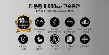 경기광주캐스퍼썬팅 레이노R2 / 블랙박스 파인뷰LXQ3000파워+q보조배터리 파인파워1000 / 광주 송정동