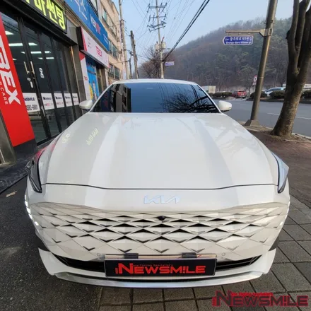 경기광주신차검수 기아 K8 전체썬팅 / 블랙박스 설치 / 도어컵, 엣지 PPF 시공사례 / 광주 송정동