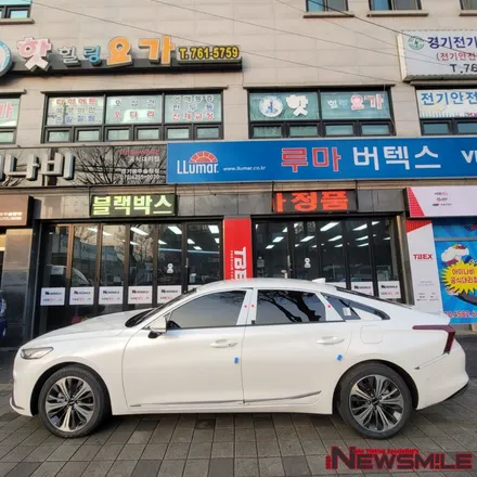경기광주신차검수 기아 K8 전체썬팅 / 블랙박스 설치 / 도어컵, 엣지 PPF 시공사례 / 광주 송정동