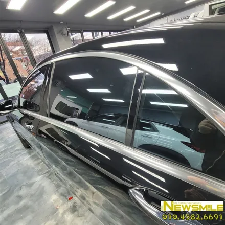 경기 광주 썬팅 전문점 뉴스마일 벤츠 S500 루마 비잔티 윈도 틴팅 시공 완료 / 광주 송정동