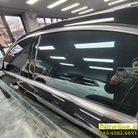 경기 광주 썬팅 전문점 뉴스마일 벤츠 S500 루마 비잔티 윈도 틴팅 시공 완료 / 광주 송정동