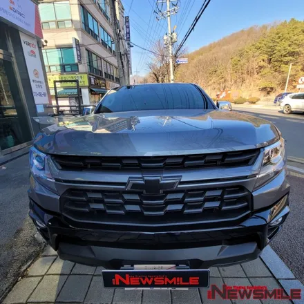 쉐보레콜로라도 전체썬팅 / 성남블랙박스 설치 사례 / 광주 송정동