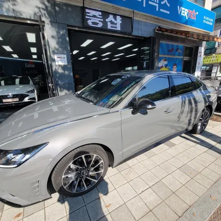 [경기광주썬팅] 현대 쏘나타 1.6 가솔린 터보 글라스틴트 선셋 시공 & 아이나비 QXD5000 블랙박스 장착! / 광주 송정동
