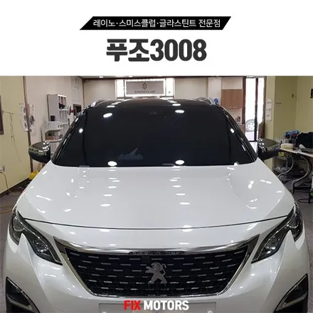 원주썬팅 블랙박스 시공 - 푸조 3008 레이노S5 틴팅