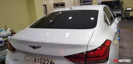 제네시스 G80 스미스클럽 썬팅 T1 + 아이나비 블랙박스 Z500