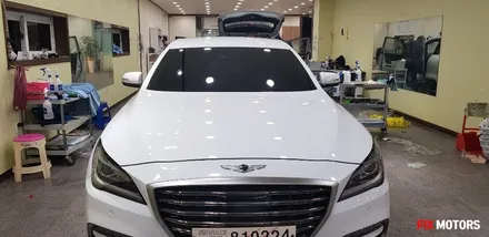 제네시스 G80 스미스클럽 썬팅 T1 + 아이나비 블랙박스 Z500