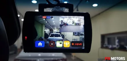 싼타페 레이노썬팅 S5 + 현대티앤알 유니크300 블랙박스 시공