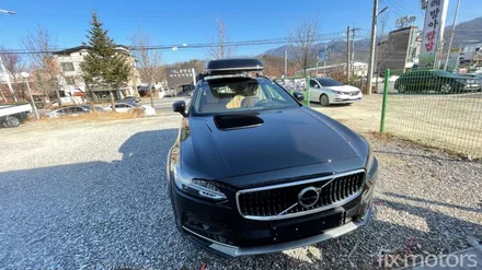 원주썬팅,원주블랙박스 - 볼보 V90 글라스틴트 로데 및 아이나비 QXD5000 블랙박스 장착 시공.
