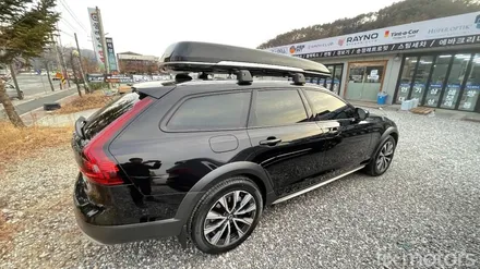 원주썬팅,원주블랙박스 - 볼보 V90 글라스틴트 로데 및 아이나비 QXD5000 블랙박스 장착 시공.