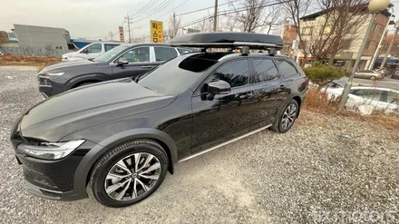 원주썬팅,원주블랙박스 - 볼보 V90 글라스틴트 로데 및 아이나비 QXD5000 블랙박스 장착 시공.