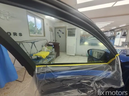 원주 BMW M5 썬팅- 글라스틴트 레이니블루 멋지게 전체썬팅