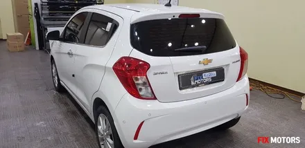 쉐보레 스파크 썬팅 시공 레이노 팬텀S5 + Q300 블랙박스 시공