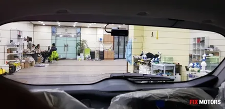 쉐보레 더뉴스파크 쿠폰썬팅 + 아이나비 블랙박스 Z500