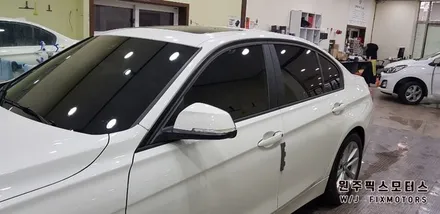원주 픽스모터스 BMW320d 썬팅 시공