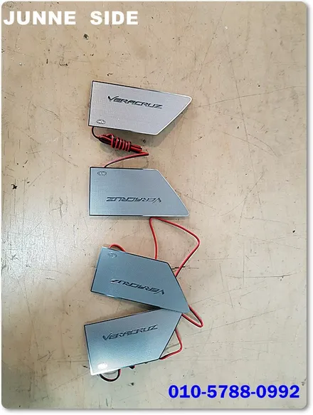 베라크루즈 메탈도어내캐치로 실내포인트를 줍니다   밤에 도어 손잡이가 잘보이는건 덤 이구요 / 대전, 세종, 천안