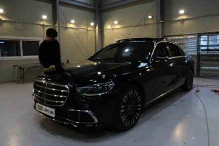 창원랩핑 벤츠 끝판 s450 듀오톤 마이바흐 랩핑 / 창원 사림동