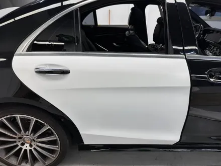 창원랩핑 벤츠 s 350d 싸틴화이트 전체랩핑 시공기 / 창원