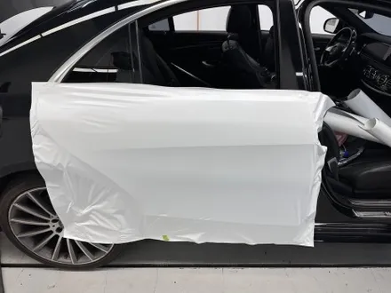 창원랩핑 벤츠 s 350d 싸틴화이트 전체랩핑 시공기 / 창원