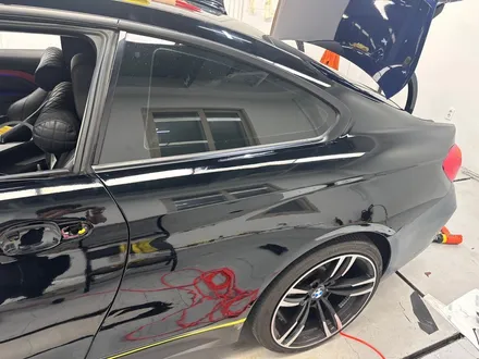 진해랩핑 bmw 420d 사고 수리 전체랩핑 블랙으로  변신 / 창원