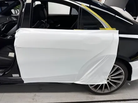 창원랩핑 벤츠 s 350d 싸틴화이트 전체랩핑 시공기 / 창원