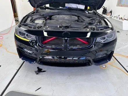 진해랩핑 bmw 420d 사고 수리 전체랩핑 블랙으로  변신 / 창원