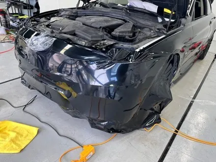 진해랩핑 bmw 420d 사고 수리 전체랩핑 블랙으로  변신 / 창원