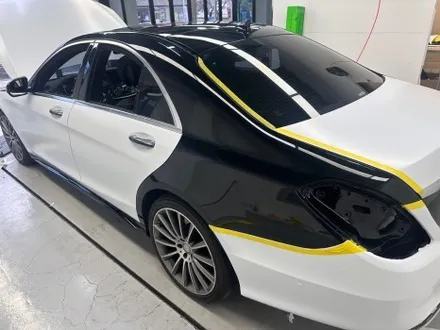 창원랩핑 벤츠 s 350d 싸틴화이트 전체랩핑 시공기 / 창원