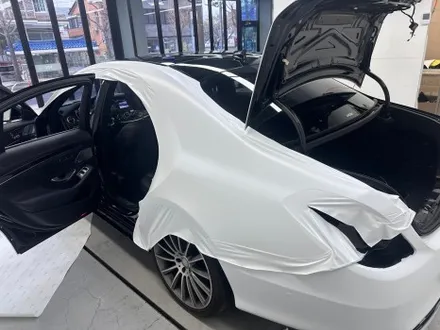 창원랩핑 벤츠 s 350d 싸틴화이트 전체랩핑 시공기 / 창원