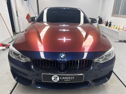 진해랩핑 bmw 420d 사고 수리 전체랩핑 블랙으로  변신 / 창원