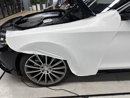 창원랩핑 벤츠 s 350d 싸틴화이트 전체랩핑 시공기 / 창원