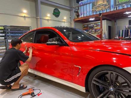 창원랩핑 강렬한 레드 BMW 435i 전체랩핑 시공기 / 창원