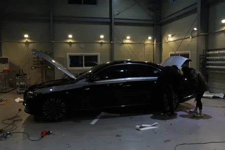 창원랩핑 벤츠 끝판 s450 듀오톤 마이바흐 랩핑 / 창원 사림동